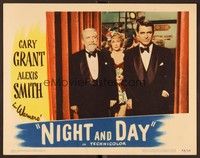 6d486 NIGHT & DAY LC '46 Cary Grant as Cole Porter, Jane Wyman & Monty Woolley watch from wings!