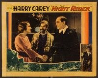 6d490 NIGHT RIDER LC '32 Gabby Hayes between cowboy Harry Carey! & pretty Elinor Fair!