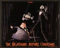 6d492 NIGHTMARE BEFORE CHRISTMAS LC '93 Tim Burton, great image of the mayor standing by Jack!