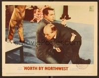 6d493 NORTH BY NORTHWEST LC #4 '59 Cary Grant pulls knife from Ober's back Hitchcock classic!