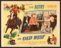 6d496 OLD WEST LC #7 '52 Gene Autry rides Champion, busts broncs & knocks out bullies!