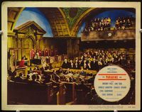 6d503 PARADINE CASE LC #5 '48 Alfred Hitchcock, great far shot of English courtroom!