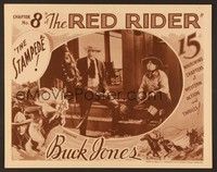 6d524 RED RIDER chapter 8 LC '34 Universal serial, c/u of bad guy & his Native American friend!