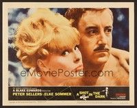 6d552 SHOT IN THE DARK LC #7 '64 best close up of nudists Peter Sellers & sexy Elke Sommer!