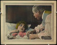 6d558 SISTERS LC R10s close up of beautiful young Lillian Gish in bed by older man!