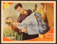 6d561 SMALL TOWN GIRL LC '36 wacky c/u of Robert Taylor carrying Janet Gaynor wrapped in blanket!