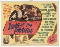 6d087 SONG OF THE PRAIRIE TC '45 Hoosier Hotshots + many top '40s country western music acts!