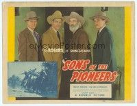 6d088 SONS OF THE PIONEERS TC '42 Roy Rogers & George Gabby Hayes full-length in business suits!