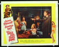 6d589 TAKE HER, SHE'S MINE LC #3 '63 Jimmy Stewart bursts in on half-dressed sexy women!