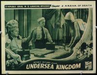 6d640 UNDERSEA KINGDOM chapter 3 LC '36 wacky image of boy in sailor cap with Volkite King & men!
