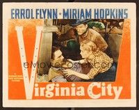 6d650 VIRGINIA CITY LC R44 Errol Flynn watches Miriam Hopkins help wounded Randolph Scott!