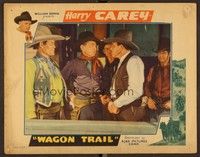 6d652 WAGON TRAIL LC '35 Harry Carey in major staredown with tough looking bad guys!