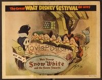 6d654 WALT DISNEY FESTIVAL OF HITS LC '40 Snow White wakes up & is surprised by the Seven Dwarfs!