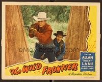 6d660 WILD FRONTIER LC #2 '47 close up of cowboy Allan Rocky Lane with 2 guns & Eddy Waller!