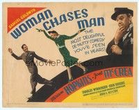 6d113 WOMAN CHASES MAN TC '37 Miriam Hopkins, Joel McCrea & Charles Winninger in a de-nutty comedy