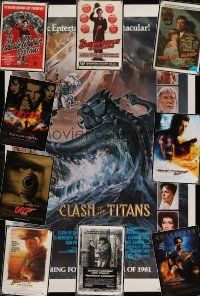 6e021 LOT OF 38 UNFOLDED OR FORMERLY FOLDED ONE-SHEETS lot '40-'99 Clash of the Titans + Chaplin!