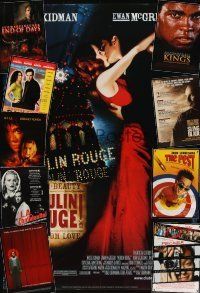 6e022 LOT OF 30 UNFOLDED ONE-SHEETS lot '95-'01 Moulin Rouge, Sling Blade, When We Were Kings