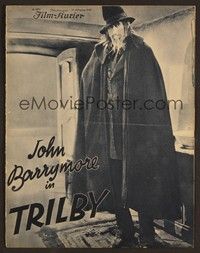 6e163 SVENGALI German program '32 many wonderful different images of John Barrymore!