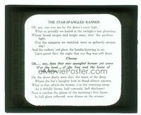 6e138 STAR-SPANGLED BANNER singalong lyrics glass slide '20s how many people know the words!