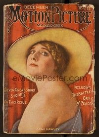 6e057 MOTION PICTURE magazine December 1915 head & shoudlers portrait of Ormi Hawley!
