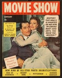 6e099 MOVIE SHOW magazine January 1943 Loretta Young & Brian Aherne from A Night to Remember!