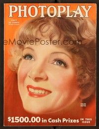 6e078 PHOTOPLAY magazine July 1933 headshot portrait art of Helen Hayes by Earl Christy!
