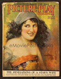 6e060 PICTURE PLAY magazine May 1921 wonderful art portrait of Carmel Myers by Knox!