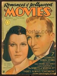 6e092 ROMANCES OF HOLLYWOOD MOVIES magazine Jan 1935 art of Kitty Carlisle & Bing Crosby by Lunnon