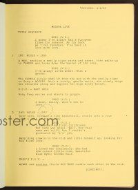 6e194 MODERN LOVE revised draft script February 10, 1989, screenplay by Robby Benson!