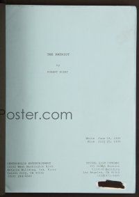 6e200 PATRIOT revised draft script June 19, 1999, screenplay by Robert Rodat