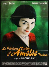 6f149 AMELIE French 1p '01 Jean-Pierre Jeunet, great close up of Audrey Tautou by Laurent Lufroy!