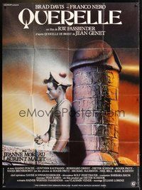 6f176 QUERELLE style B French 1p '82 Rainer Werner Fassbinder, outrageous phallic art by Baltimore!