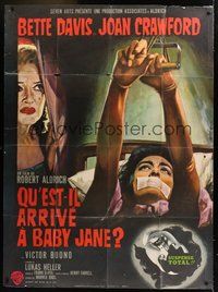 6f185 WHAT EVER HAPPENED TO BABY JANE? style B French 1p '62 Robert Aldrich, Davis & Crawford!