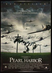 6f096 PEARL HARBOR German 33x47 '01 World War II fighter planes flying over laundry line!