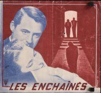 6f203 NOTORIOUS French program '46 Cary Grant & Ingrid Bergman, Alfred Hitchcock classic!