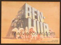 6f202 BEN-HUR lenticular Japanese 4x6 postcard R1969 Charlton Heston, William Wyler classic!