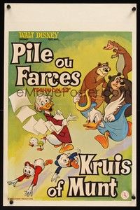 6g168 PILE OU FARCES Belgian '60s wacky artwork of Donald Duck & Huey, Dewey & Louie!