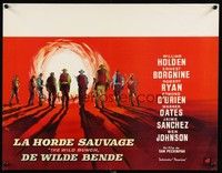 6g198 WILD BUNCH Belgian '69 Sam Peckinpah cowboy classic, cool Ray artwork!