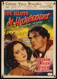 6g200 WUTHERING HEIGHTS pre-war Belgian '39 Laurence Olivier is torn with desire for Merle Oberon!