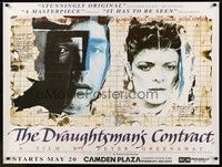 6g142 DRAUGHTSMAN'S CONTRACT advance British quad R94 Peter Greenaway, different art by Kruddart!
