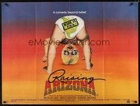 6g159 RAISING ARIZONA British quad '87 Coen Brothers, wacky different artwork of baby!