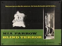 6g160 SEE NO EVIL British quad '71 keep your eyes on what blind Mia Farrow cannot see!