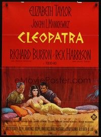 6g214 CLEOPATRA Danish '64 Elizabeth Taylor, Richard Burton, Rex Harrison, Howard Terpning art!