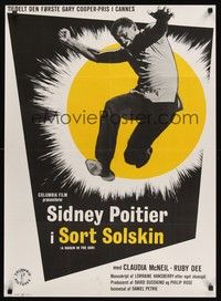 6g236 RAISIN IN THE SUN Danish '62 Sidney Poitier, from Lorraine Hansberry's prize-winning novel!