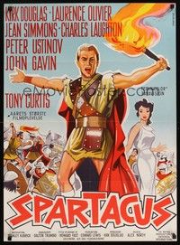 6g243 SPARTACUS Danish '61 classic Stanley Kubrick & Kirk Douglas epic, different artwork!