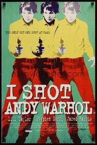 6g045 I SHOT ANDY WARHOL English double crown '96 cool multiple images of Lili Taylor pointing gun!