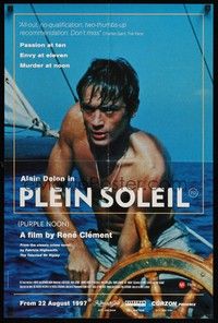 6g050 PURPLE NOON advance English double crown R97 cool image of sailor Alain Delon!
