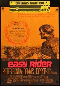 6g117 EASY RIDER French 23x32 '69 Peter Fonda, motorcycle biker classic directed by Dennis Hopper!
