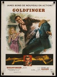 6g135 GOLDFINGER ` French 15x21 R70s Mascii art of Sean Connery as Bond 007 w/sexy Honor Blackman!