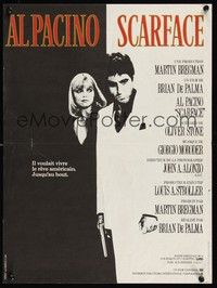 6g137 SCARFACE French 15x21 '84 Al Pacino as Tony Montana, Michelle Pfeiffer, Brian De Palma!
